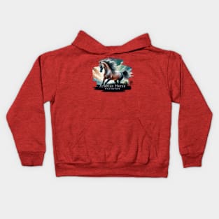 Arabian Horse - WILD NATURE - HORSE -8 Kids Hoodie